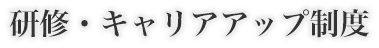 研修・キャリアアップ制度